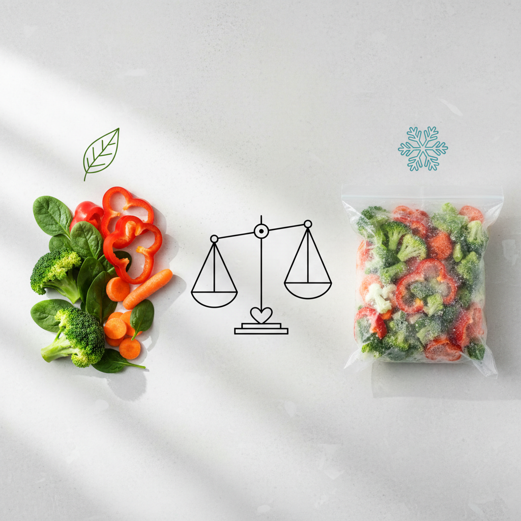 Külmutatud vs. värsked köögiviljad: kumb on tervislikum?